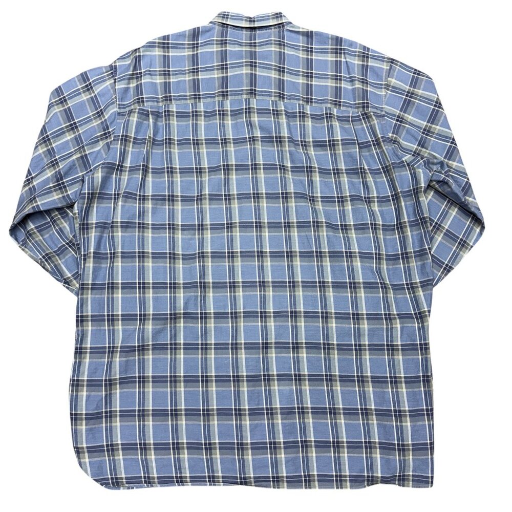 Men's JOHN‎ W. NORDSTROM Blue Italian Fabric Button Down Shirt- Size XXLL (Tall) - Picture 3 of 10
